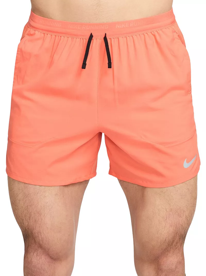 

Мужские шорты Nike Dri-FIT Flex Stride 5 дюймов, цвет Lt Wild Mango/Silver