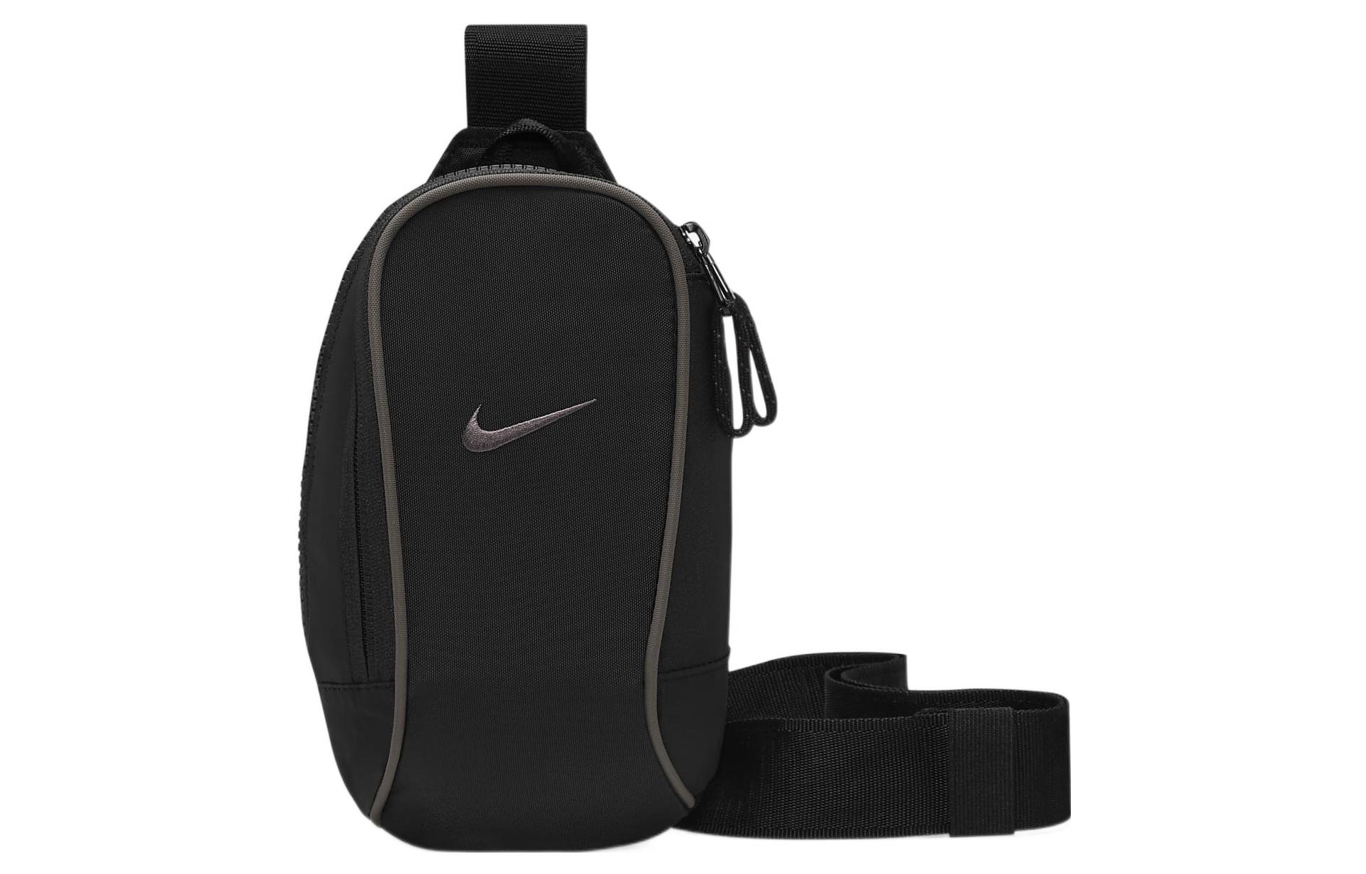 

Nike Спортивная поясная сумка, Pure Black/Ore Gray