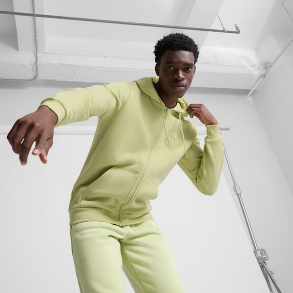 

Мужская толстовка с капюшоном на молнии Tonal Collection Puma, зеленый