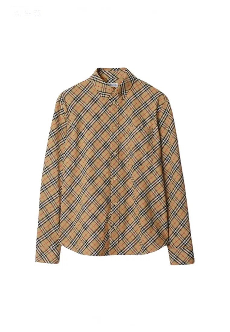 Рубашка мужская Burberry 81040721, хлопок, бежевая