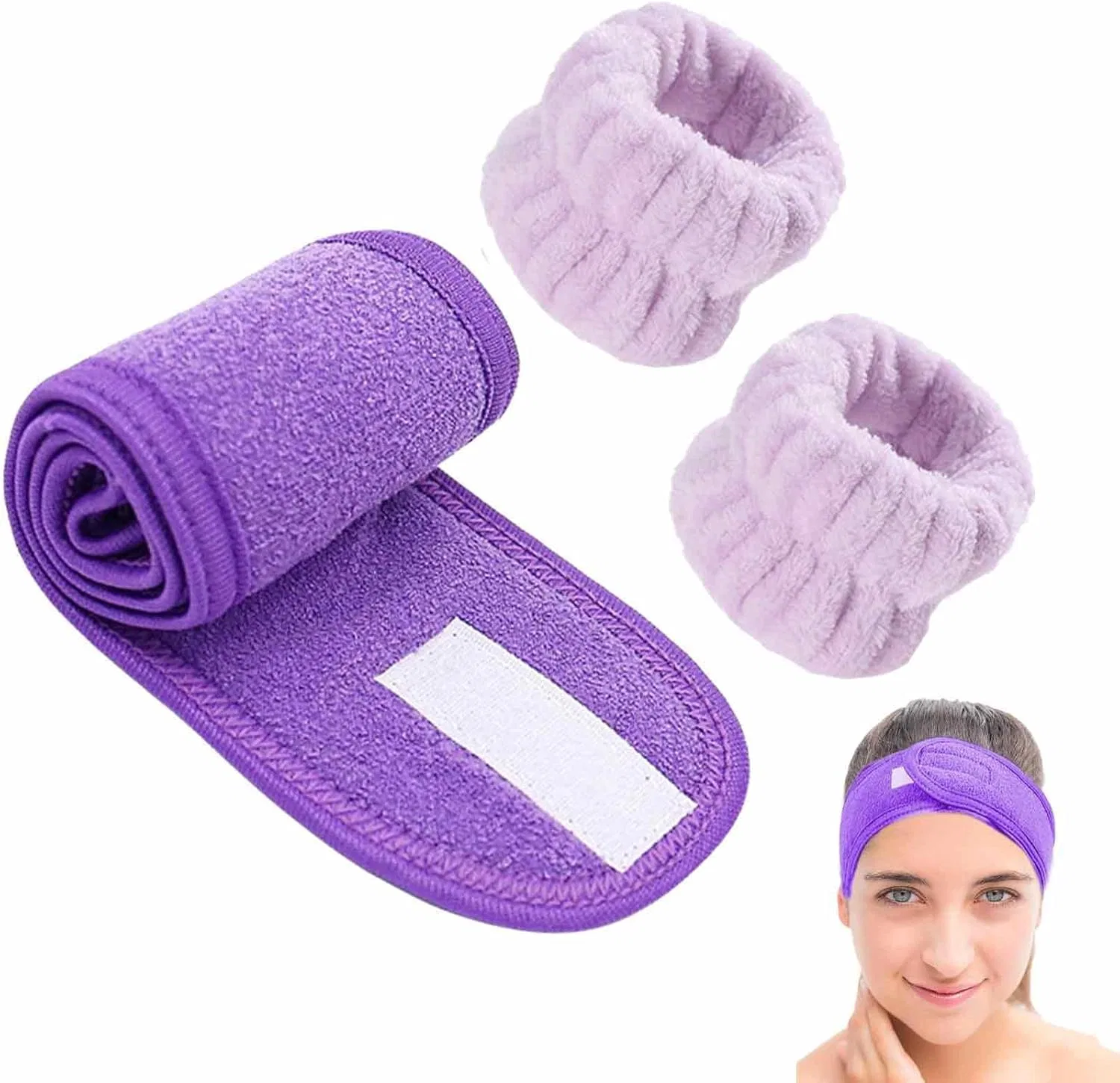 Напульсники для умывания из микрофибры Generisch, Purple