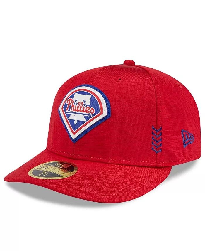 

Мужская красная шляпа Philadelphia Phillies 2024 Clubhouse Low Profile 59FIFTY Fitted New Era