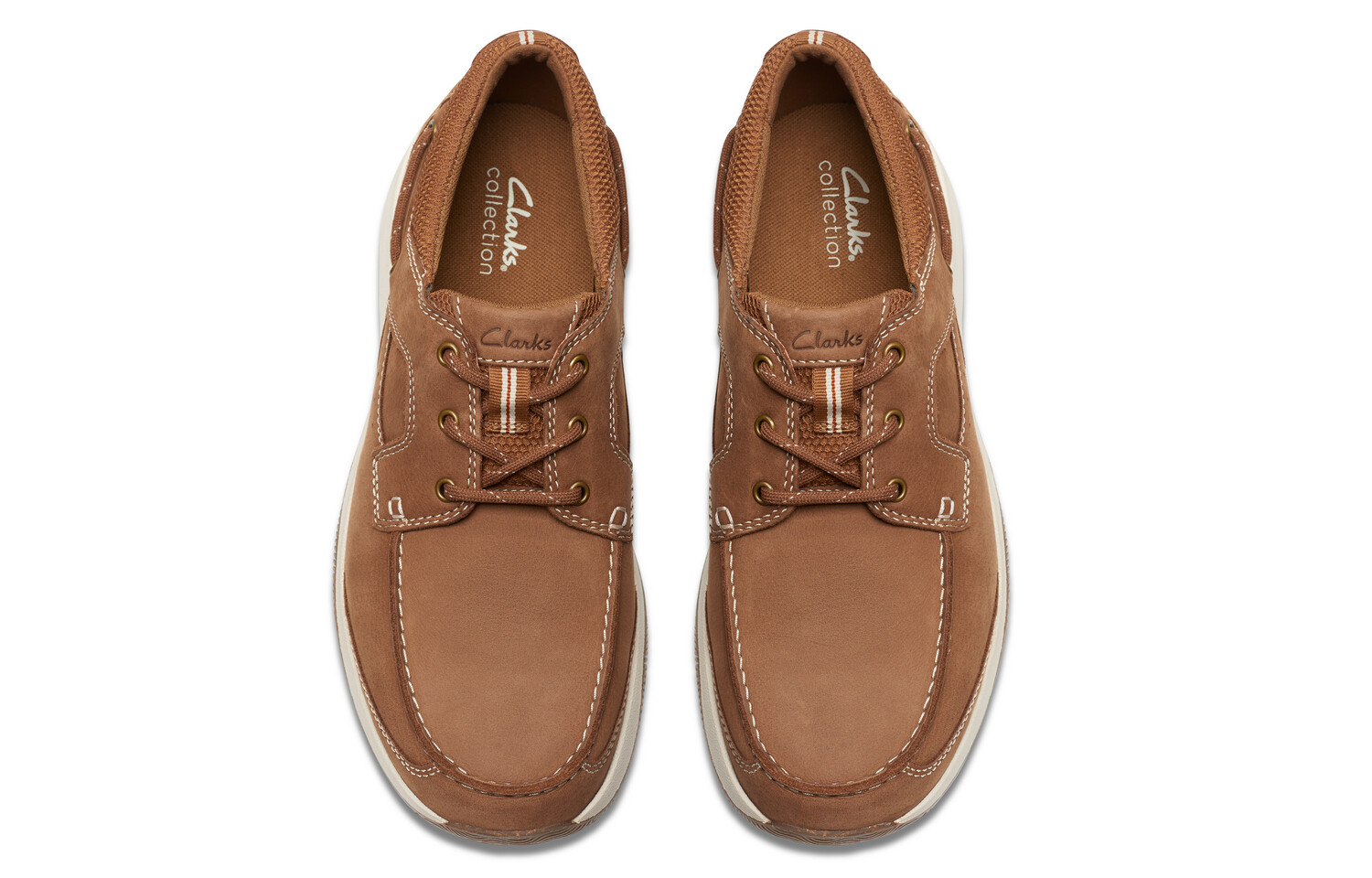 Мужские повседневные мужские низкие светло-коричневые Clarks — фото 4