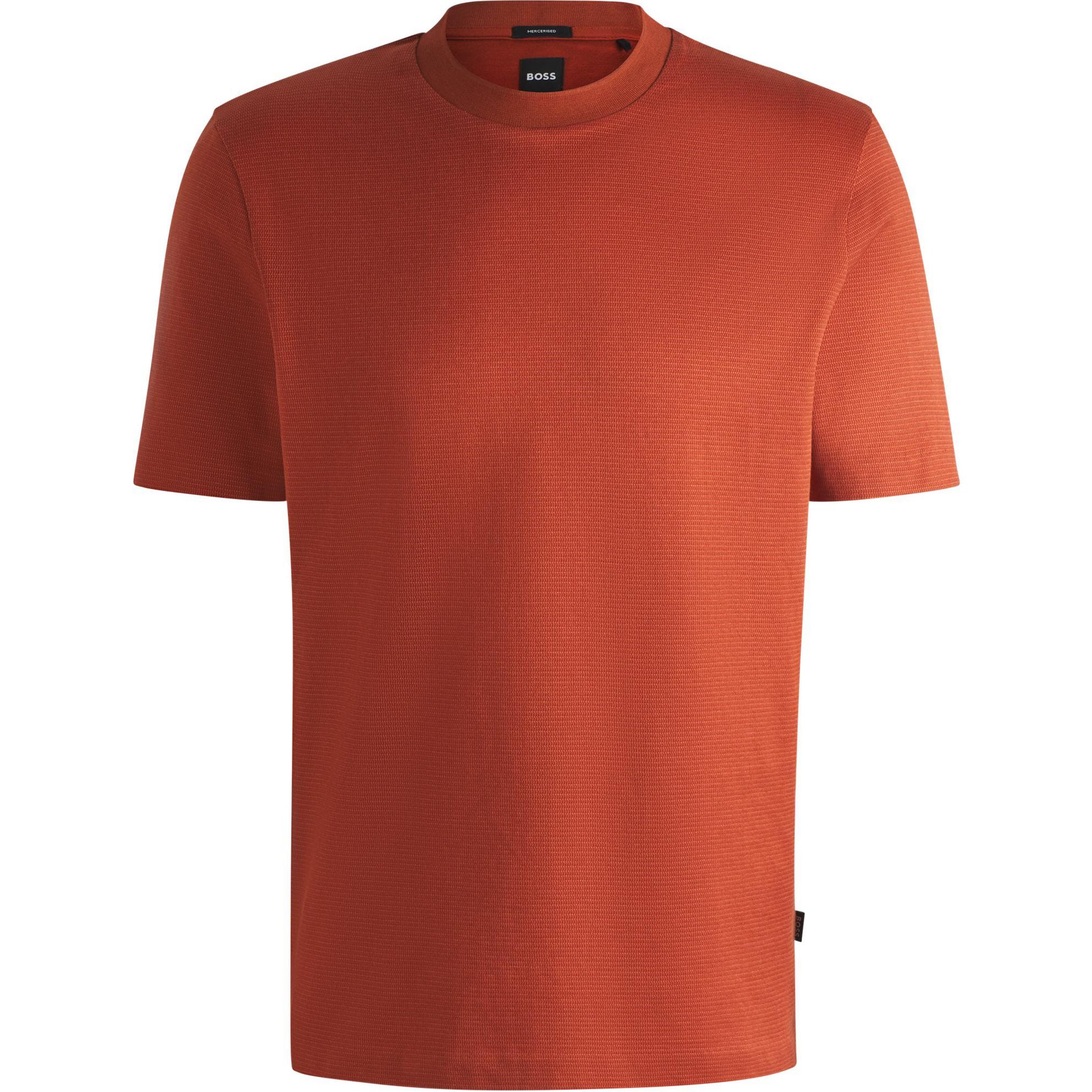 

HUGO BOSS Футболка мужская темно-оранжевая, Оранжевый, HUGO BOSS Футболка мужская темно-оранжевая