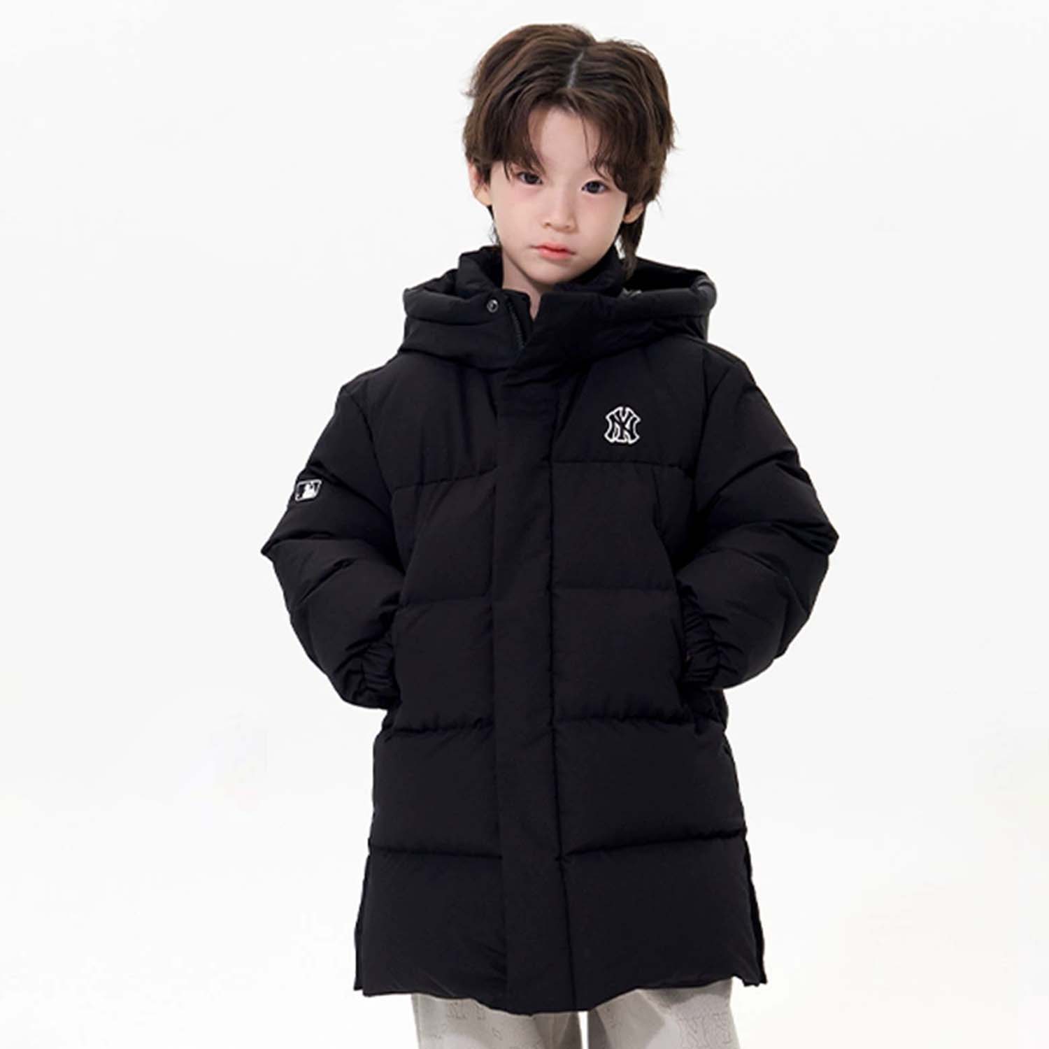Пуховик New York Yankees 25FW для детей 3-7 лет MLB, черный — фото 4