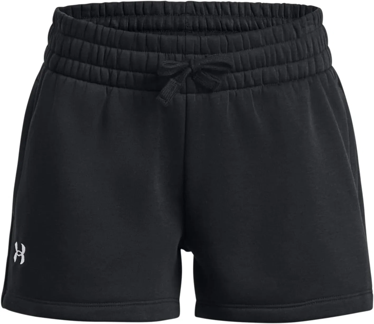 Детские флисовые шорты Under Armour Rival, (001) Black//White