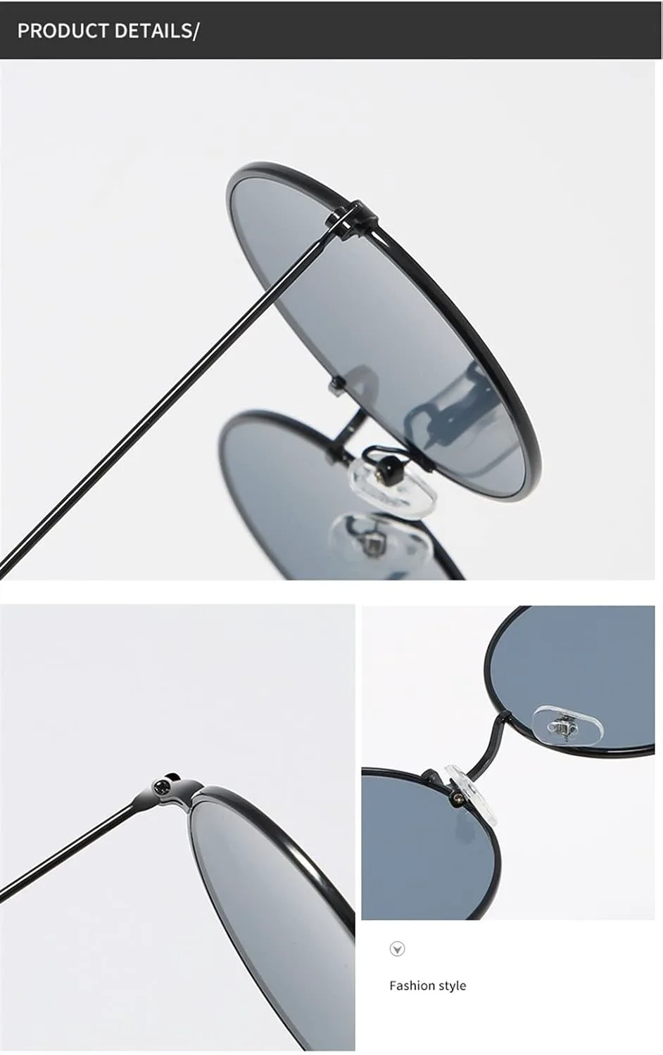 

Круглые солнцезащитные очки XINXIN в стиле ретро с фоторамкой для мужчин и женщин, идеально подходят для отдыха на природе и пляже (цвет: C, размер: средний), C