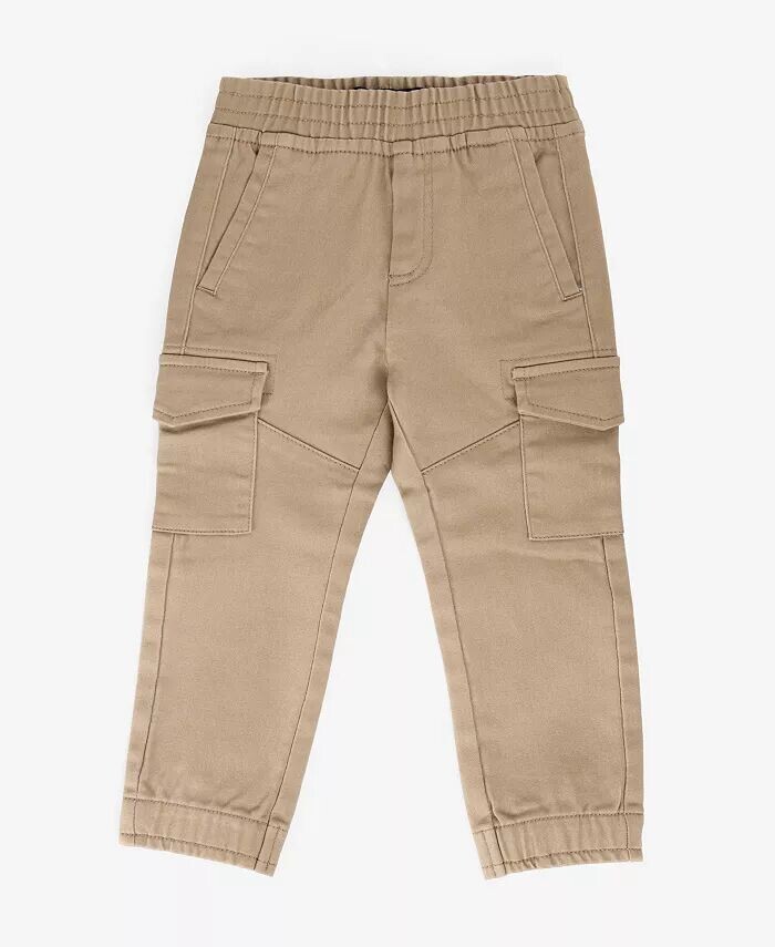 

Брюки-карго для бега с эластичной резинкой на талии для мальчиков XRAY, коричневый/бежевый