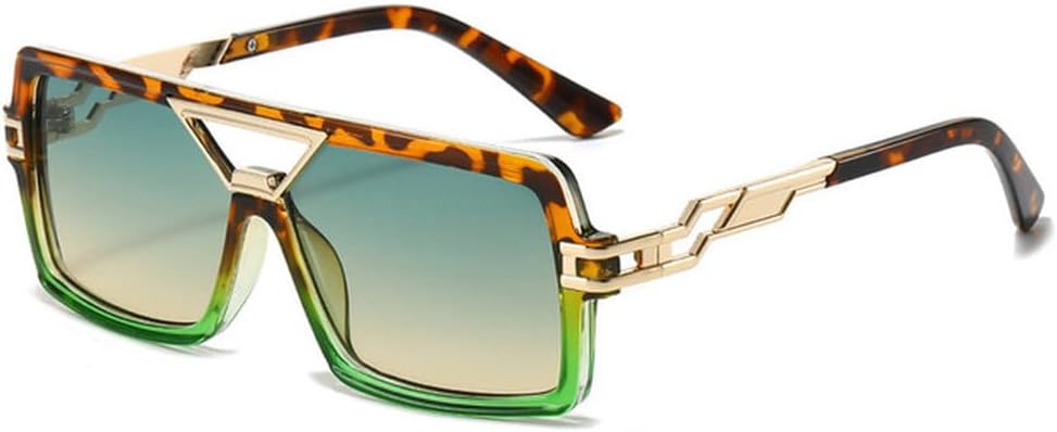 

Винтажные мужские солнцезащитные очки для женщин, роскошные маленькие винтажные солнцезащитные очки, женские солнцезащитные очки с градиентным прозрачным зеркальным покрытием, SUN1819 Generic, Leopard Green