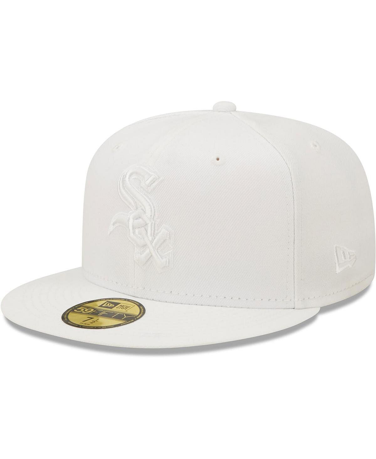 

Мужская кепка Chicago White Sox белого цвета на белом 59FIFTY New Era