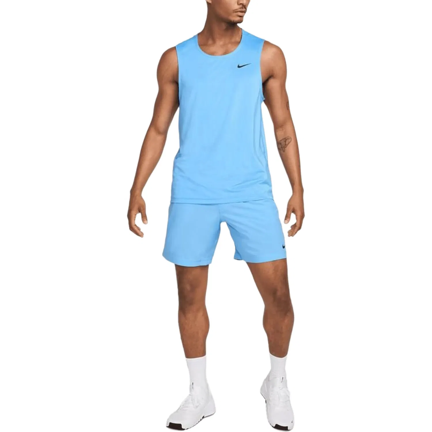 Топ-танк Nike Dri-FIT READY синий — фото 4