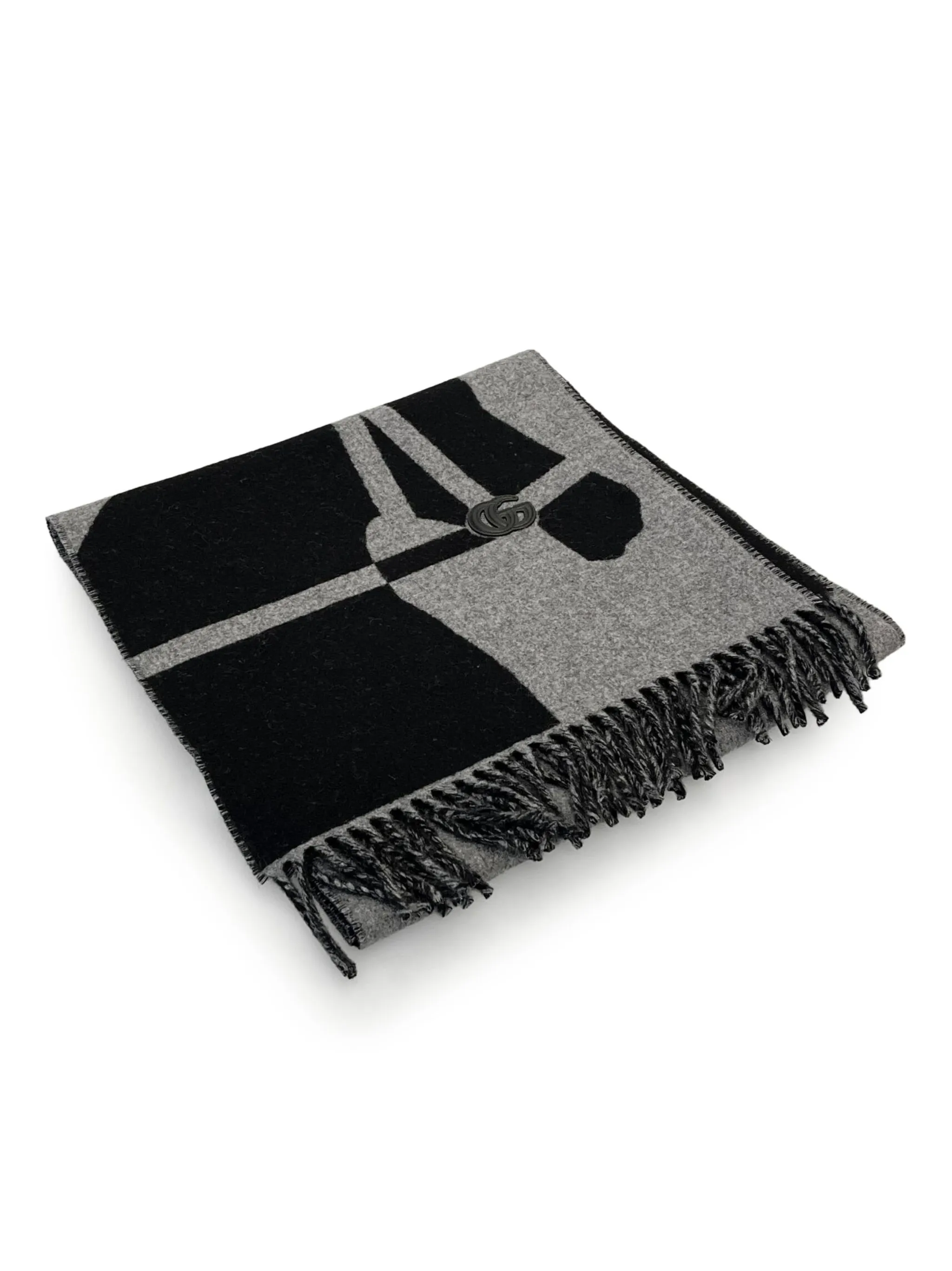 

Платок с абстрактным принтом Gucci, черный