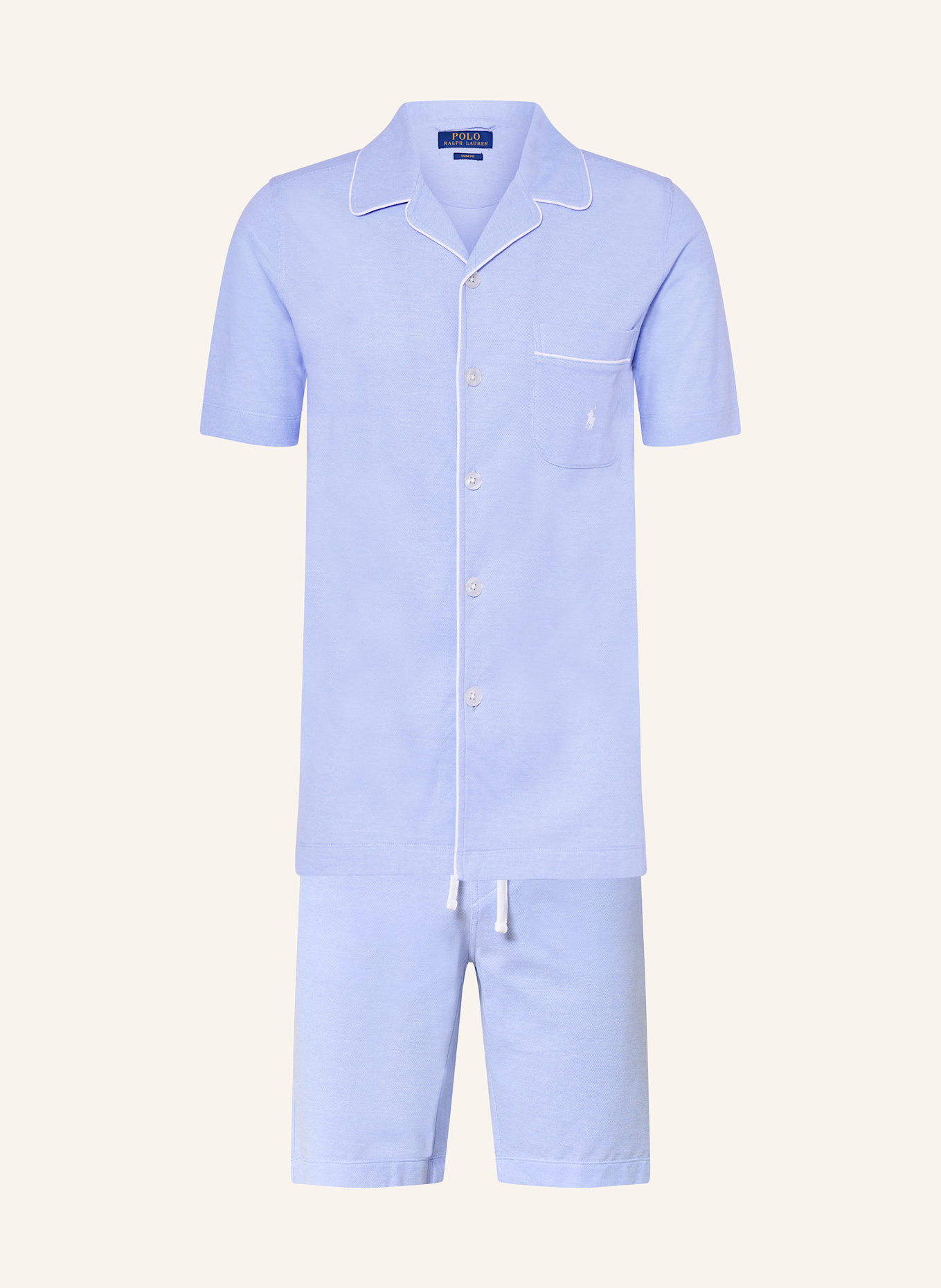 

Короткая пижама Polo Ralph Lauren, голубой