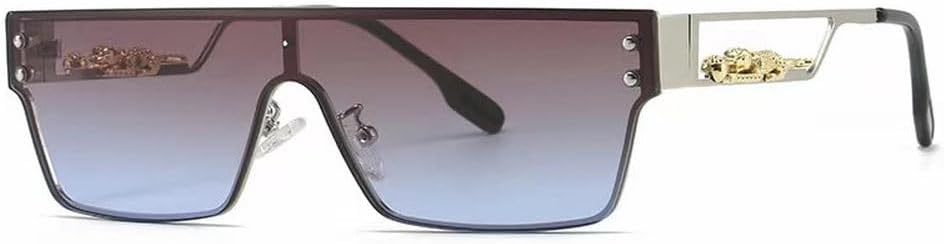 

Популярные модные солнцезащитные очки LVTFCO большого размера для мужчин и женщин, с крупной оправой, градиентные, прозрачные, цельные, с защитой от УФ-излучения UV400, 2