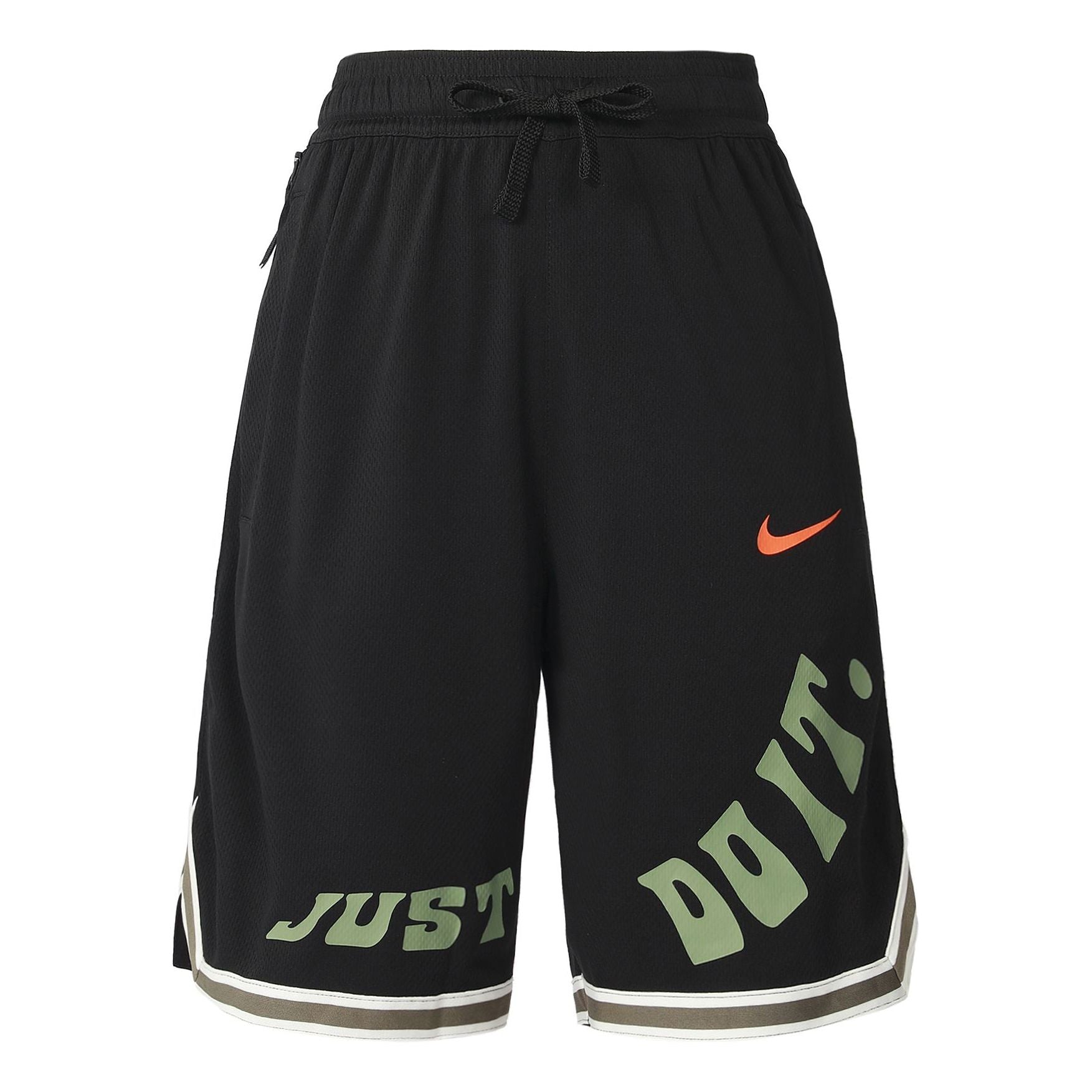 

Шорты Men's Nike Brand Logo Alphabet Printing Pattern Drawstring Elastic Waistband Basketball Shorts Black DX6138-010
