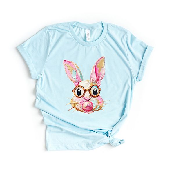 

Футболка с принтом Bunny face textured paint Simply Sage Market, Ice Blue