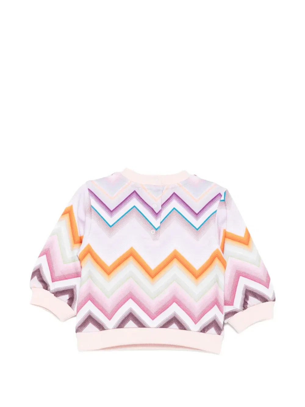 Свитшот с узором «зигзаг» Missoni Kids, розовый — фото 2