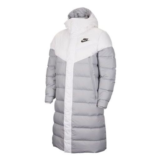 

Пуховик Nike Down Fill Stay Warm hooded Down Jacket Gray Wolf grey, серый