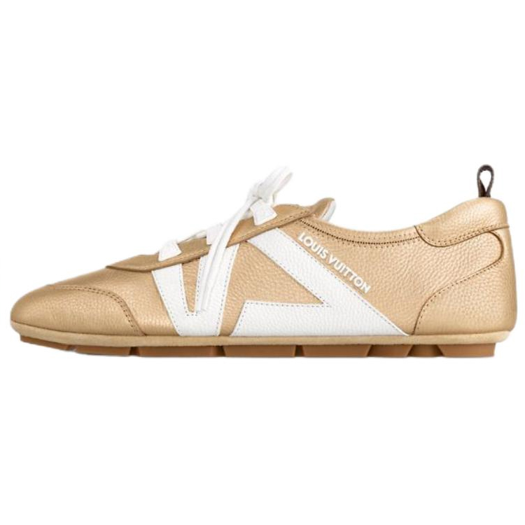 Низкие повседневные кроссовки Sneakerina, женские, золотистые LOUIS VUITTON, Original Shoe Box Included