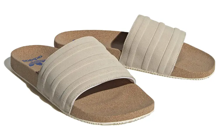 Шлепанцы премиум-класса adidas Adilette Wonder White Cork adidas originals — фото 3