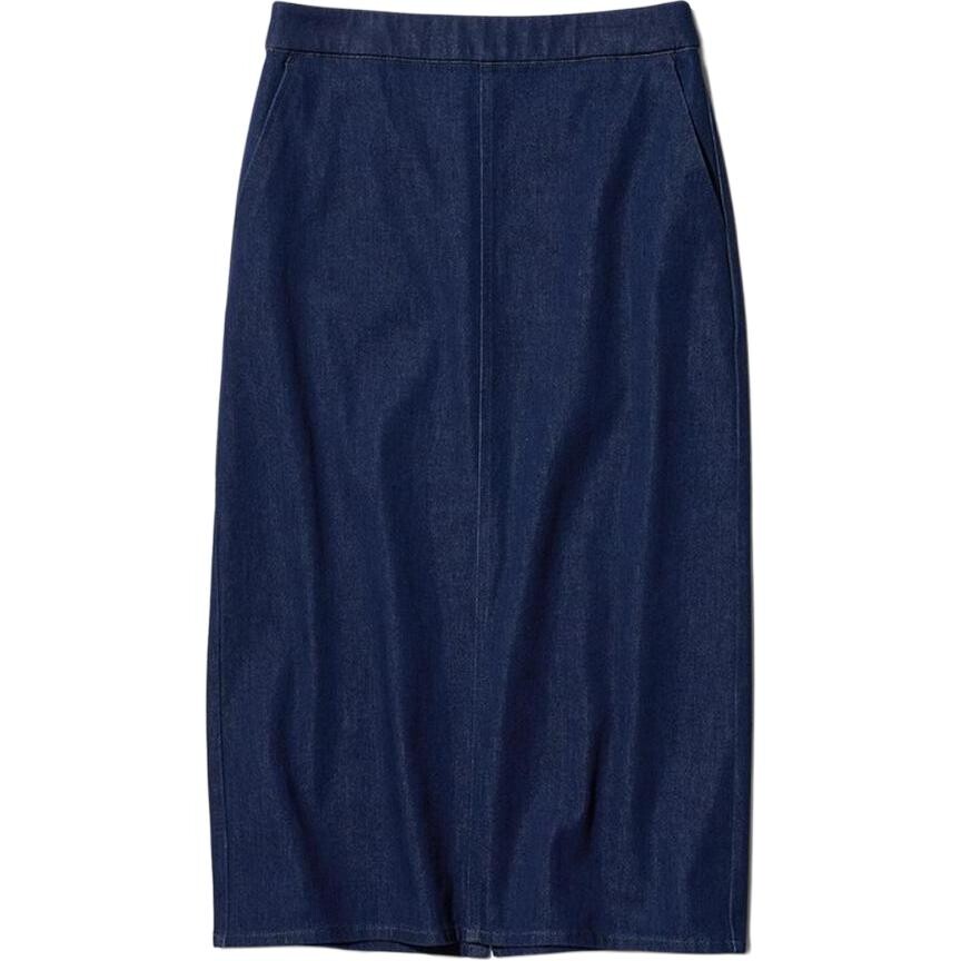 Джинсовая юбка Uniqlo, темно-синий
