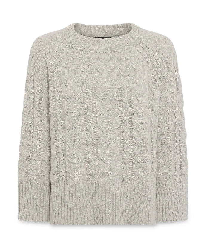 

Свитер крупной вязки из чистой новой шерсти Elena Mirã², серый