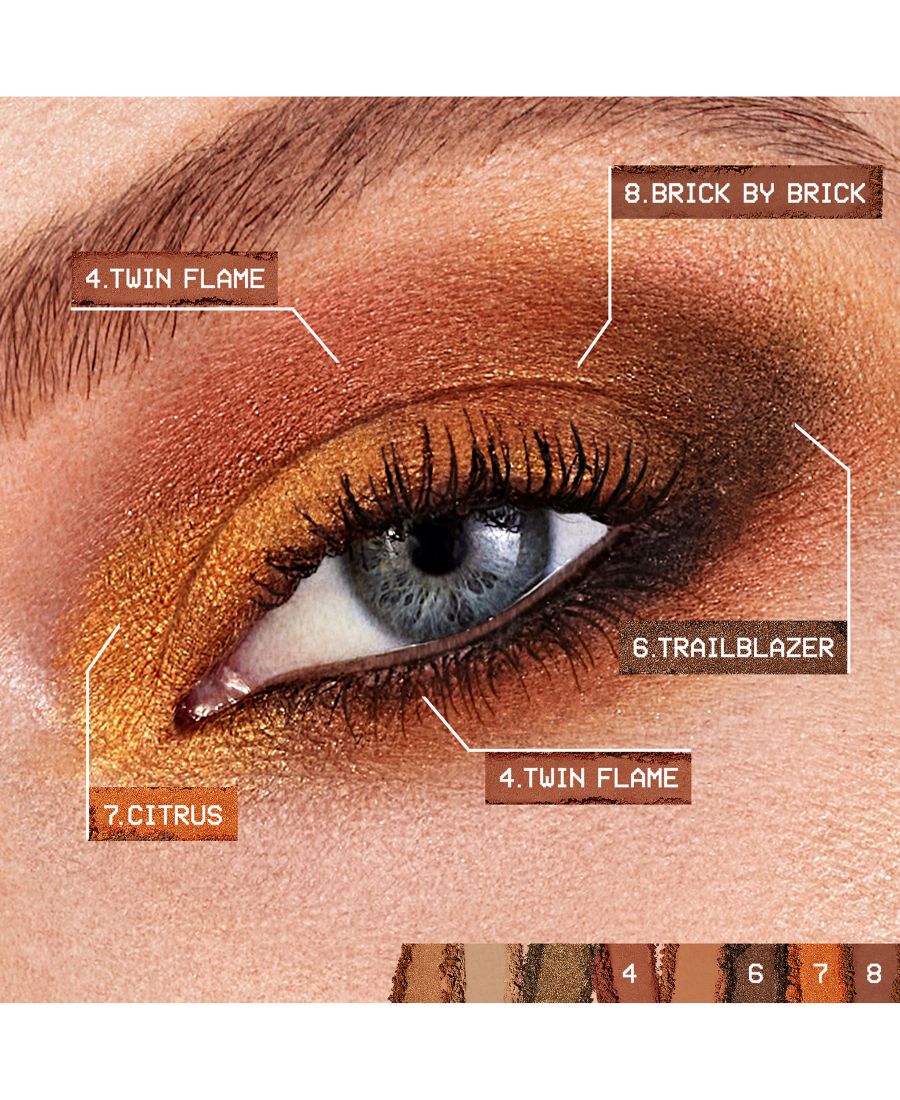Палетка теней для век Always On Mood Board, 0,24 унции Smashbox, цвет fiery vibes — фото 4