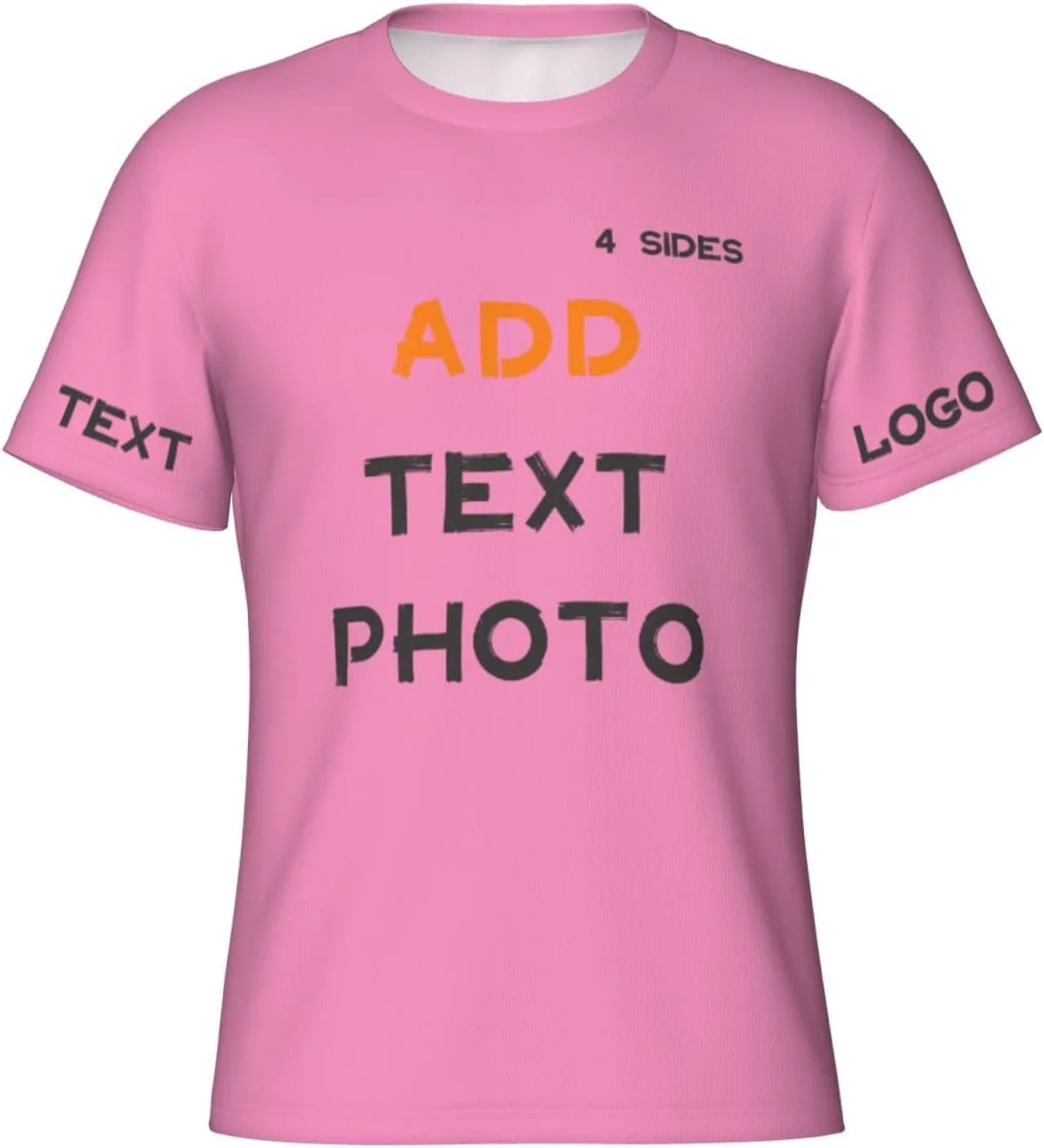 

Футболка Custom с принтом на 4 сторонах