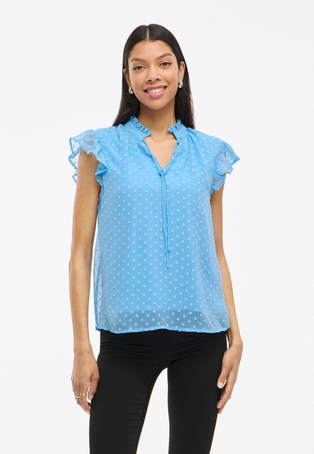 

Блуза VIEDEE V NECK VILA, синий