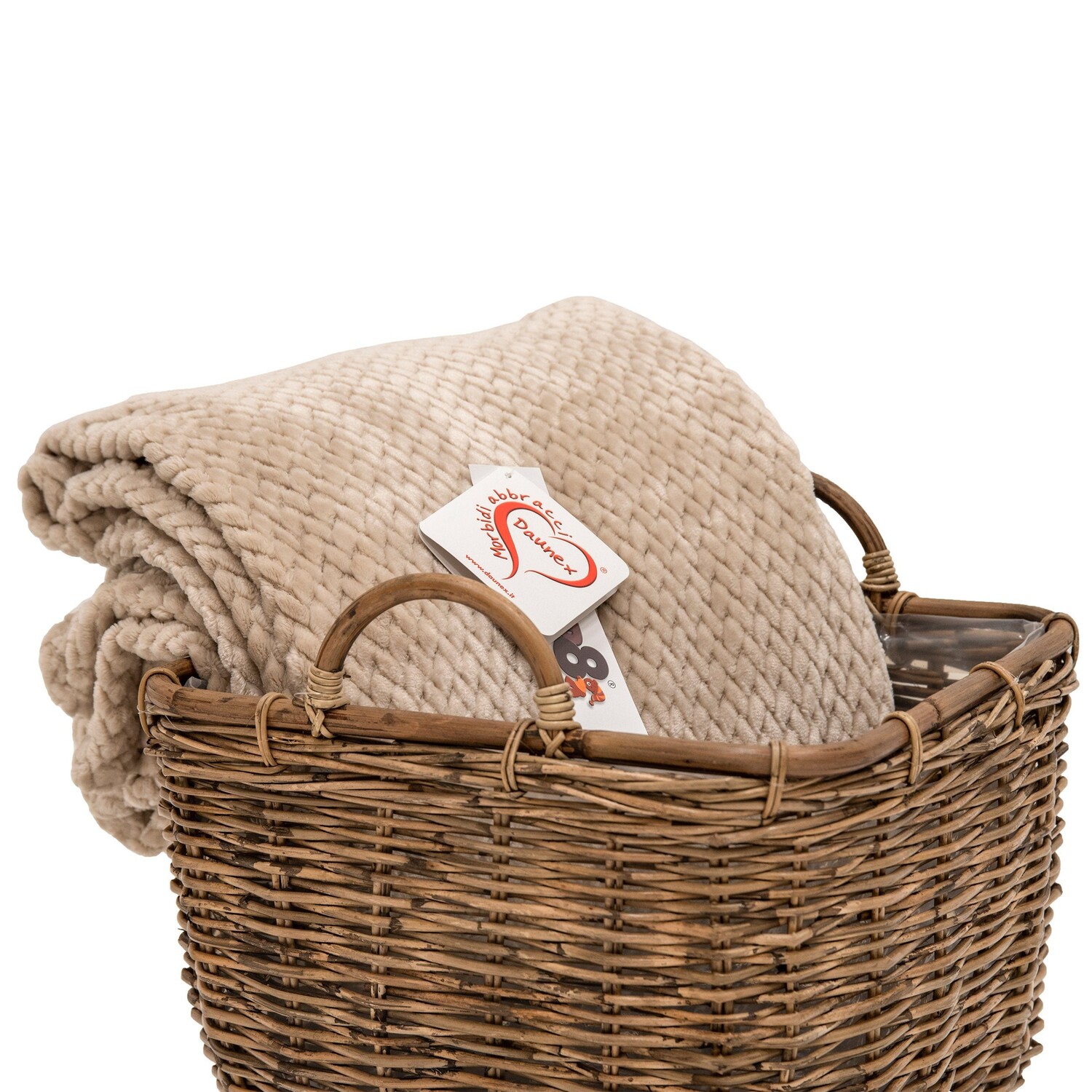 

Одеяло из микрофлиса с жаккардовым рисунком - Flannel Jacquard Daunex, горлинка