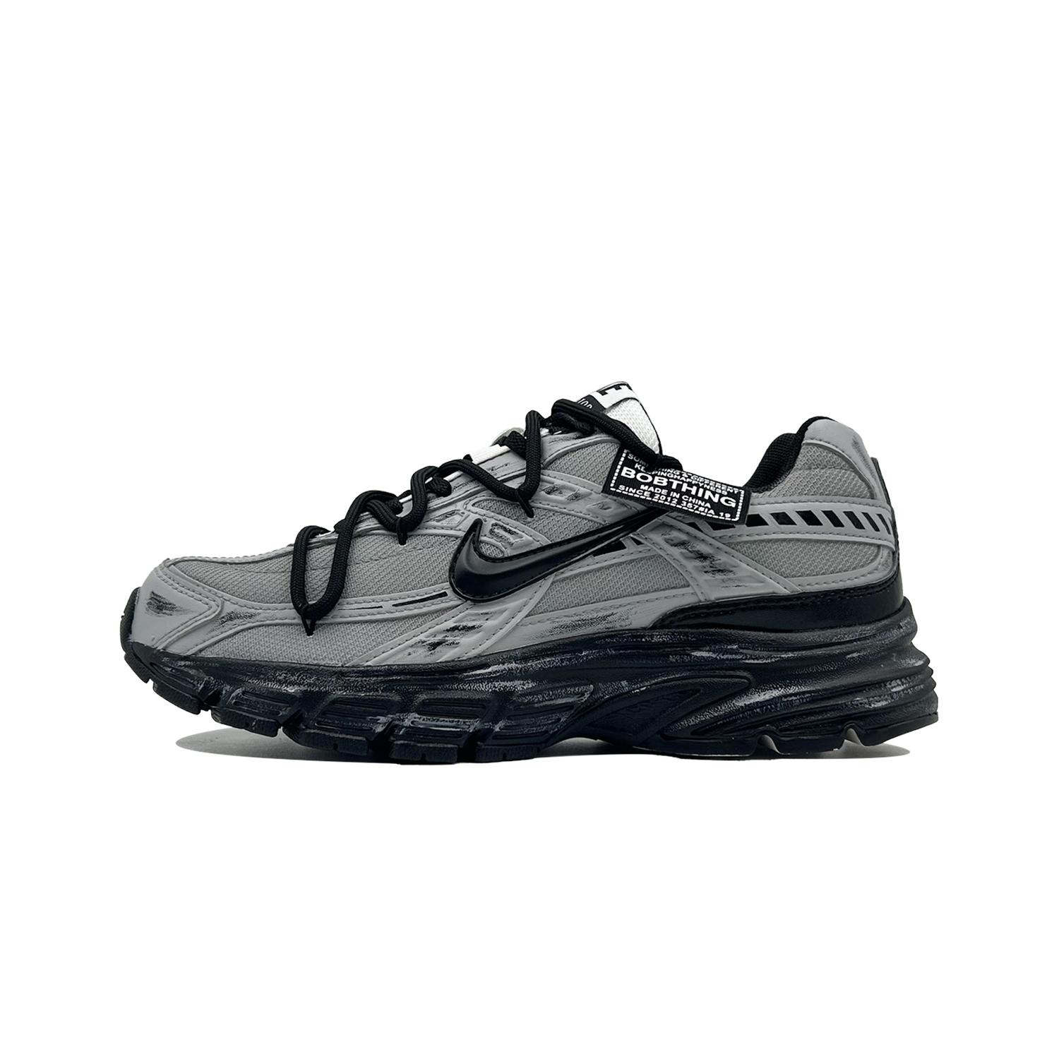 

Кроссовки для бега низкие unisex initiator с амортизацией, устойчивые к истиранию, легкие, цвет obsidian lime Nike, серый