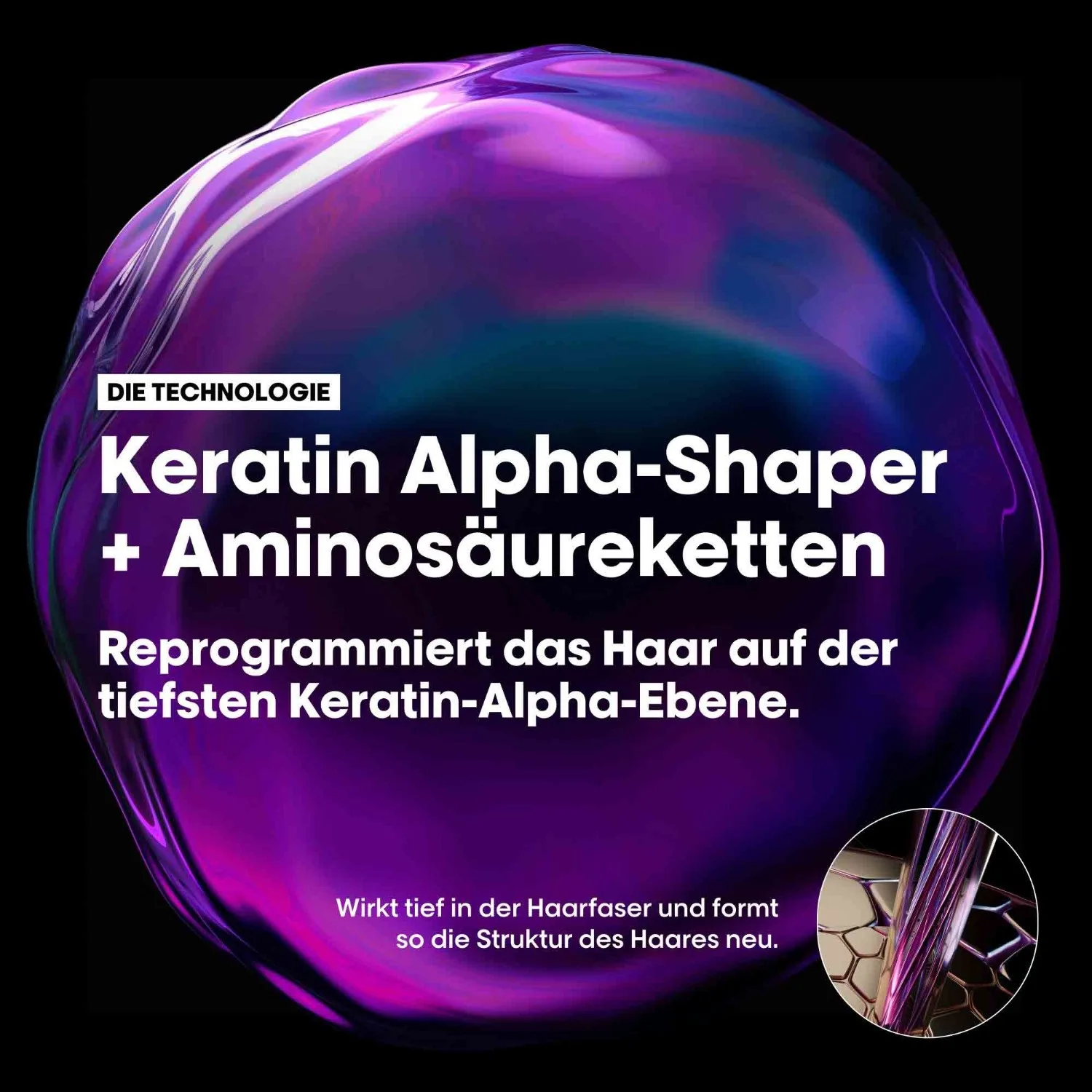 Шампунь серии Expert Keratin Alpha Sleek L Oreal Professionnel Paris, 300 мл — фото 3