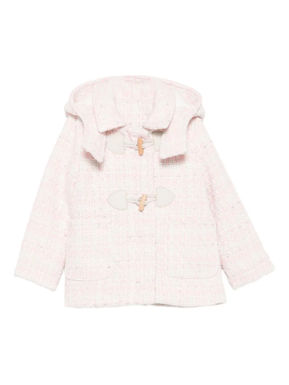 

Пальто с капюшоном и застежкой тогл Lapin House, розовый