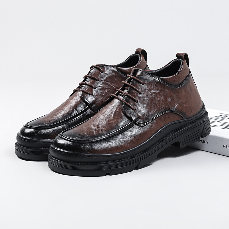 Туфли мужские Men"s Casual Men Low-Top Shupate, коричневый — фото 3