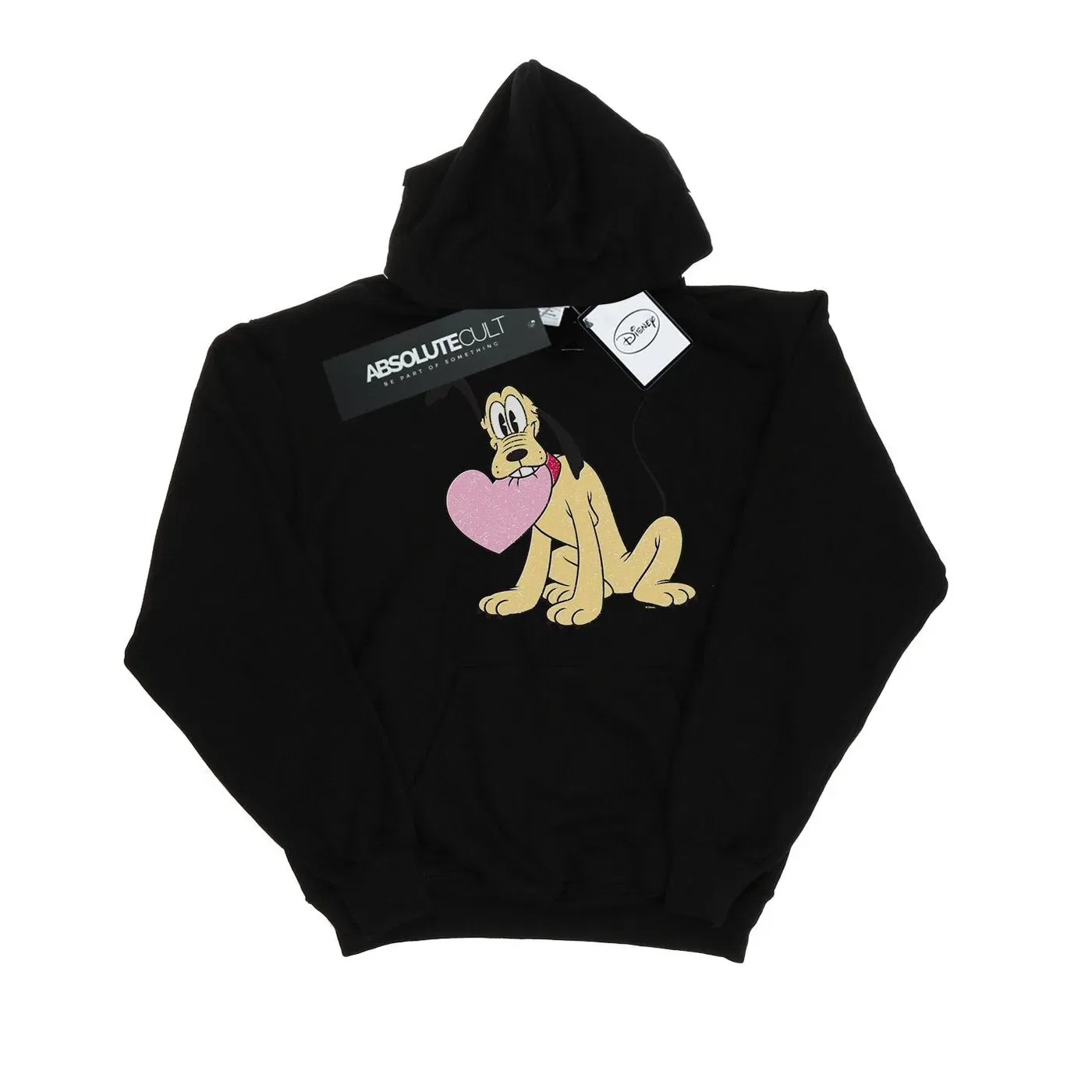 Худи с принтом Pluto Love Heart Disney, черный — фото 2