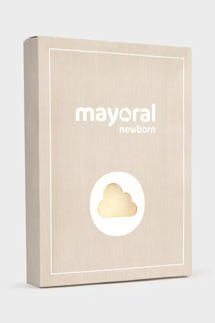 Комплект детский с узором Mayoral Newborn, желтый — фото 4