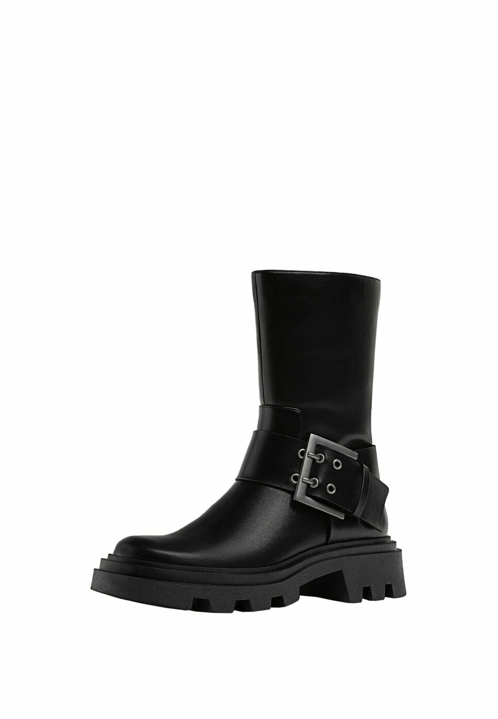 

Ботильоны WITH BIG BUCKLE Stradivarius, черный