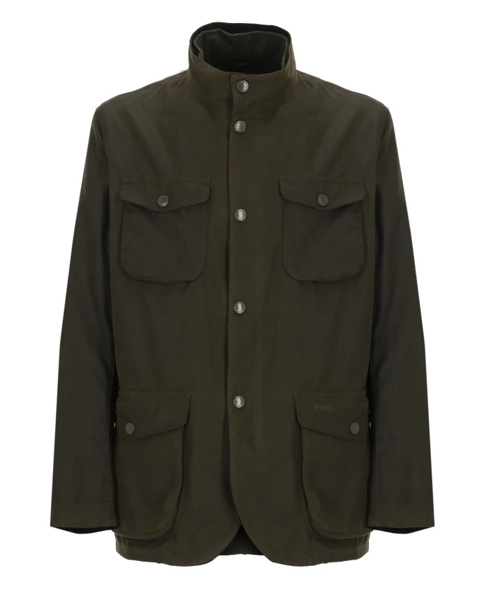 

Куртка из вощеного хлопка с высоким воротником Barbour, зеленый