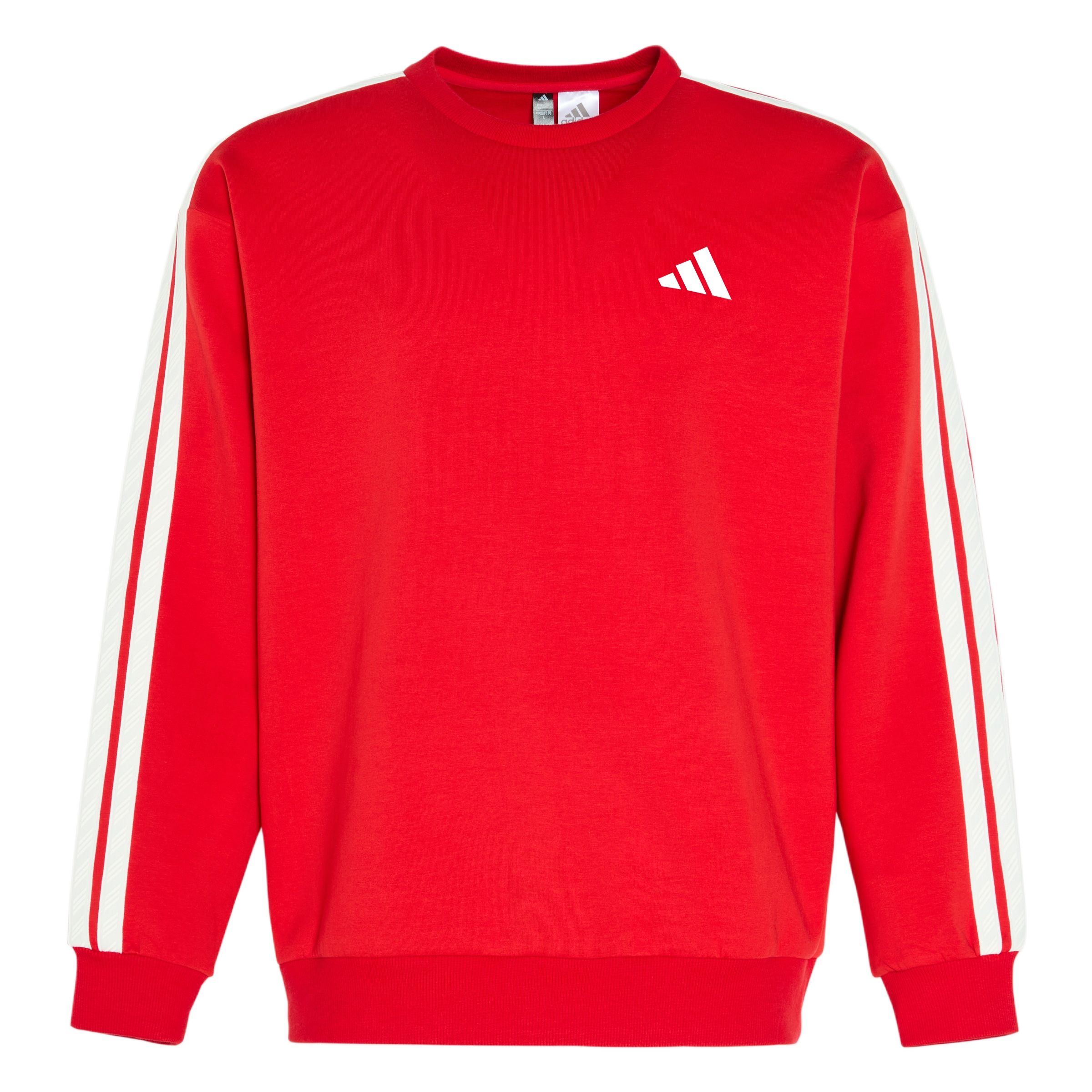 3 Stripes FW25 Club Свитшот Мужской Adidas, светло scarlet (includes 3 pairs of adidas socks) — фото 3