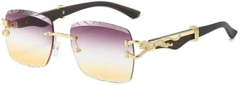 

Солнцезащитные очки прямоугольной формы 2027 года для женщин и мужчин, с градиентными линзами, золотистой оправой и защитой от УФ-излучения UV400 MTZJH, C8