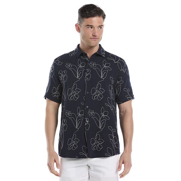 

Мужская рубашка с коротким рукавом и вышивкой Cubavera