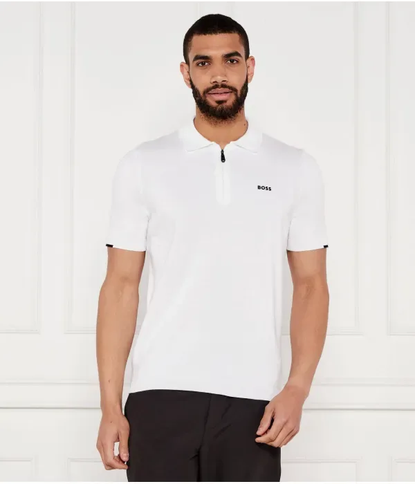 Поло K_Ever-X PS regular fit Boss Green, белый