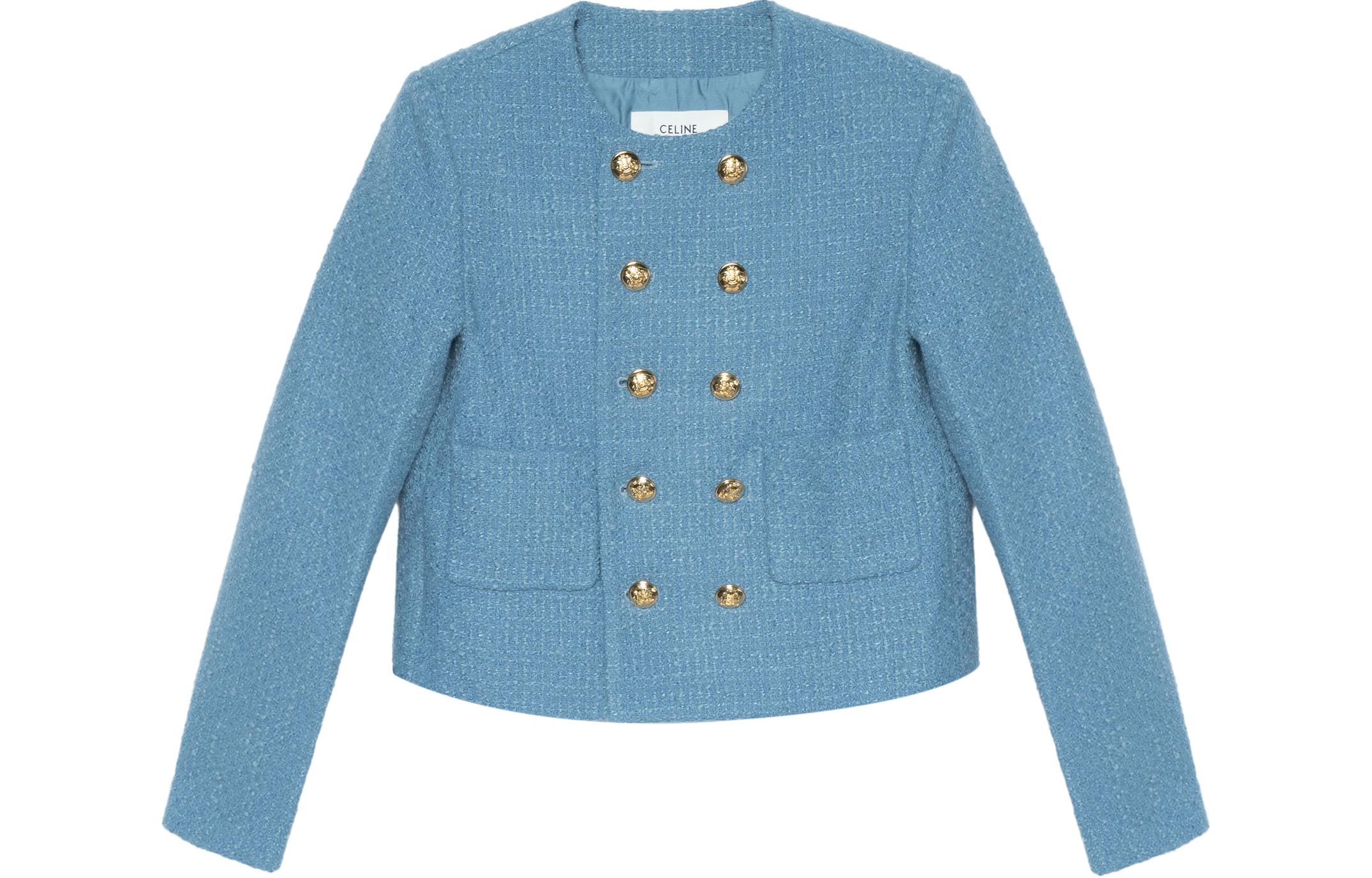 CELINE Женская куртка небесно-голубого цвета, Sky Blue — фото 3