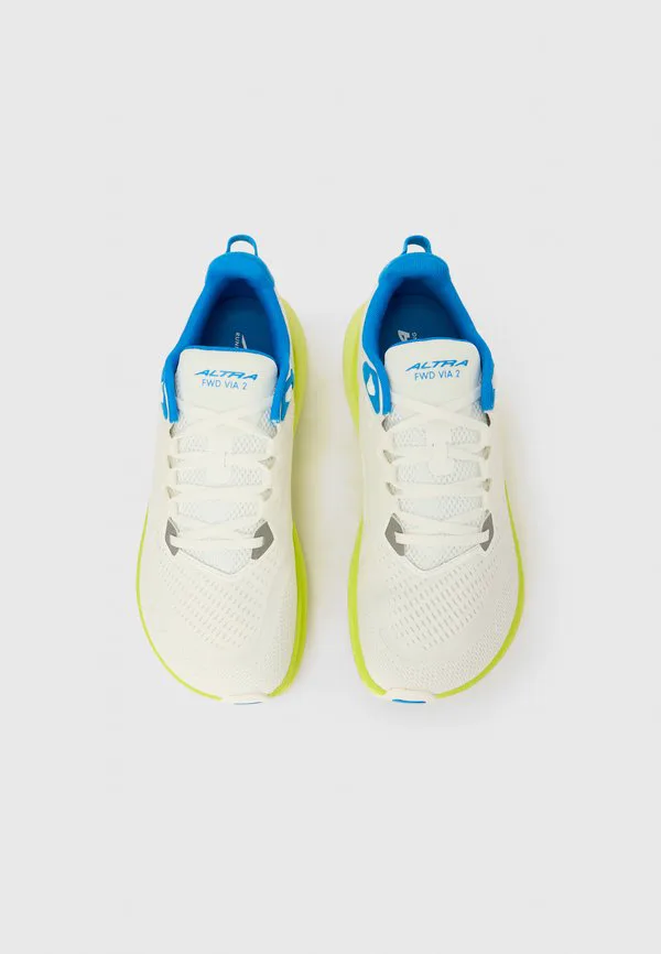 Вперед через 2 кроссовки для бега по шоссе Altra, White/Lime — фото 4