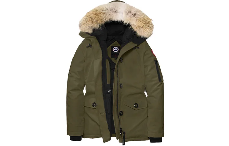 Canada Goose Пуховик женский зеленый