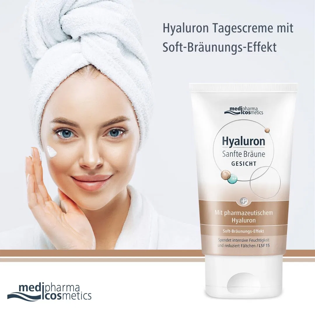 Крем для лица Hyaluron Gentle Tan с эффектом загара Medipharma Cosmetics — фото 2
