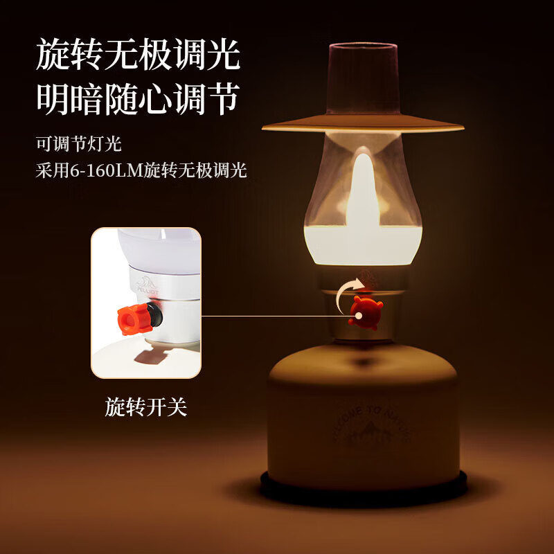 

Jingdian Guangnian Guangying Camp Lamp Светодиодная ретро-лампа для кемпинга Джунгли Зеленый