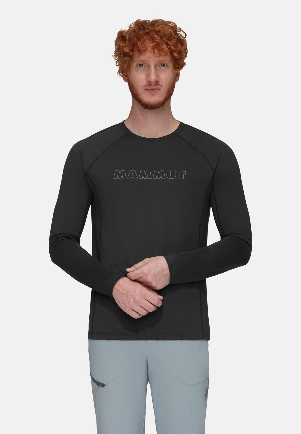 

Футболка с длинным рукавом Mammut, черная, Черный, Футболка с длинным рукавом Mammut, черная