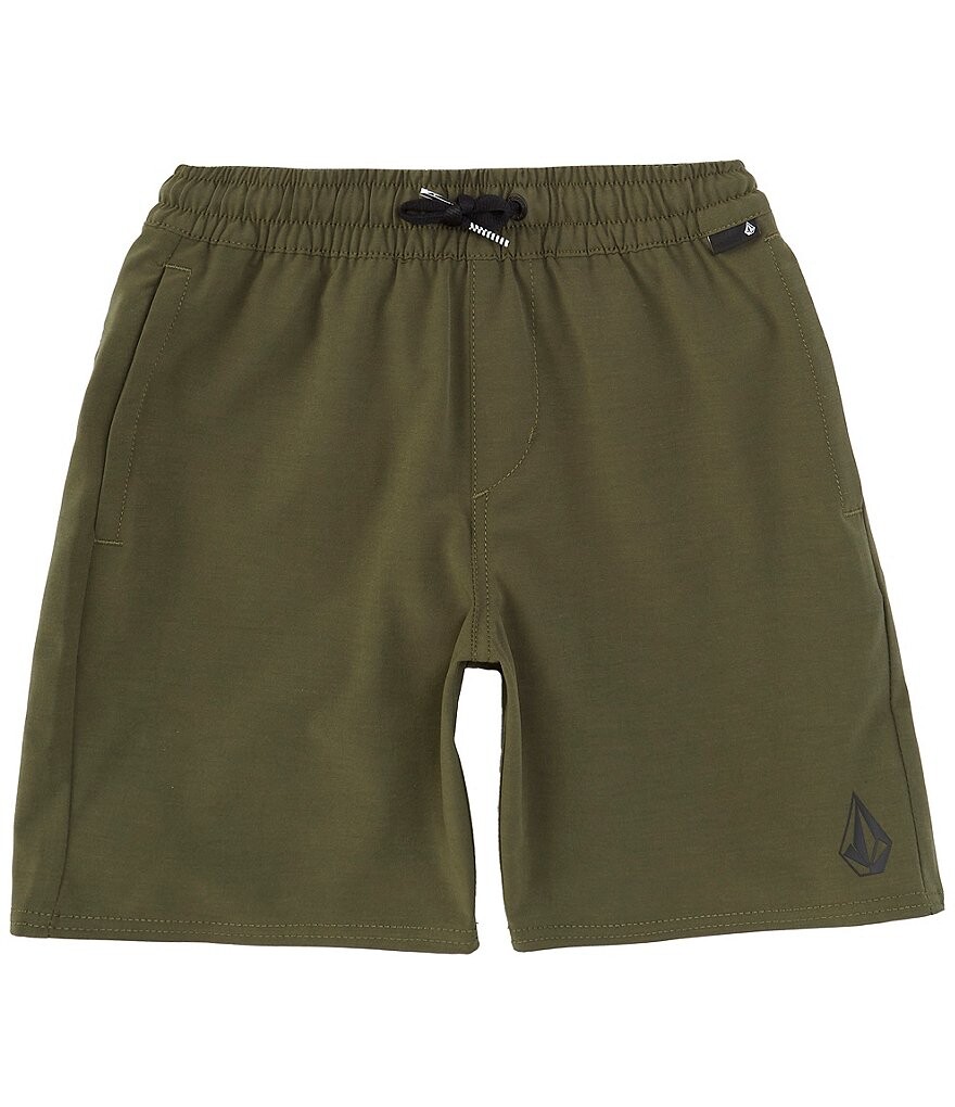 

Volcom Big Boys 8-20 Номоли Гибрид 16 Шорты без застежек по внешнему шву, зеленый