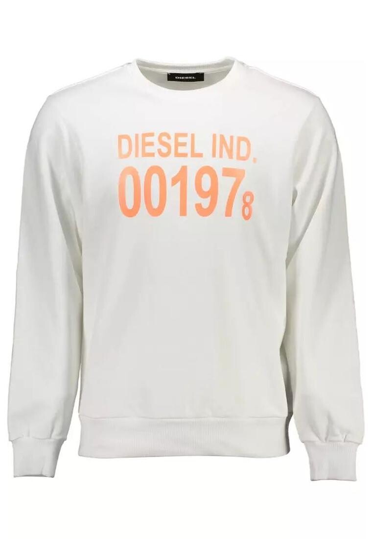 

Свитер с хлопковым логотипом Diesel, белый